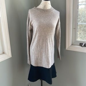 White + Warren 100% Cashmere Long Sleeve Sweater Dress